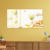 Boter Geel Bakkerij Ochtend Canvas Afdruk (Insitu (Woonkamer))