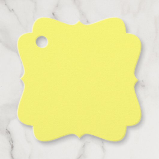 Boter Geel Bedankjes Labels (Voorkant)