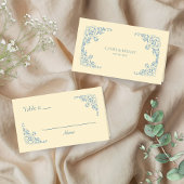 Boter Geel Chic Blank Tafel Nummer Plaats Kaart Plaatskaartje