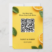 Boter Geel Citrus Trouw Save The Date (Achterkant)