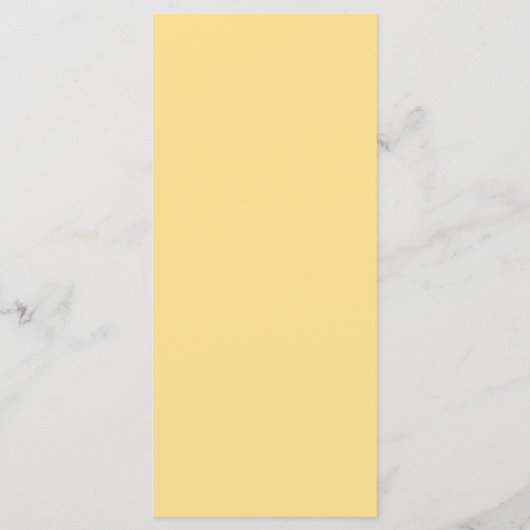 Boter Geel Eenvoudige Stijl Trouwdiner Menu (Achterkant)