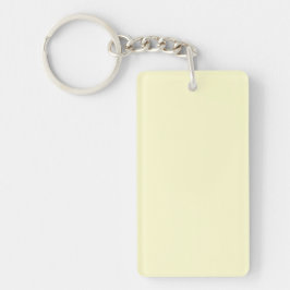 Boter Geel Effen Kleur | Klassiek Elegant Sleutelhanger