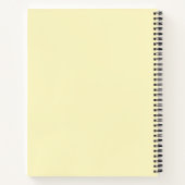 Boter Geel Effen Kleur Notitieboek (Achterkant)