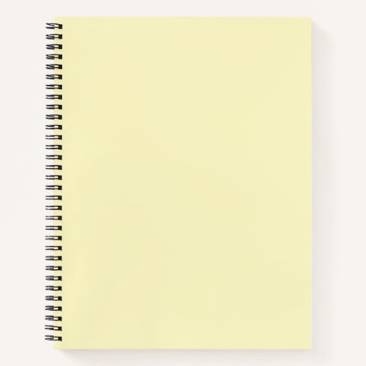 Boter Geel Effen Kleur Notitieboek (Voorkant)