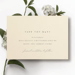 Boter Geel | Elegante minimalistische bruiloft Save The Date<br><div class="desc">Lichtgeel bewaar de datumkaarten met een minimalistisch ontwerp.</div>