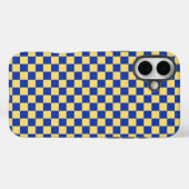 Boter geel en blauw geruit bordpatroon Case-Mate iPhone case (Achterkant (horizontaal))