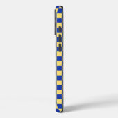 Boter geel en blauw geruit bordpatroon Case-Mate iPhone case (Achterkant / Links)