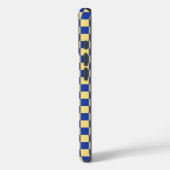 Boter geel en blauw geruit bordpatroon Case-Mate iPhone case (Achterkant / Links)
