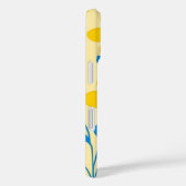 Boter Geel en Blauwe Bloemen Case-Mate iPhone Case (Achterkant / Rechts)