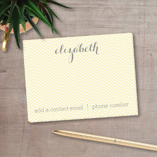 Boter Geel en Grijs Kantoorartikelen Set voor Vrou Post-it® Notes