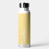 Boter Geel Gepersonaliseerd Bruidsmeisje Waterfles (Links)