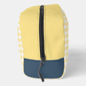 Boter Geel Gingham Monogram Toilettasje (Rechts)