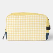 Boter Geel Gingham Monogram Toilettasje (Achterkant)