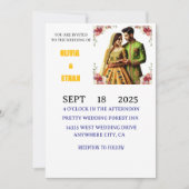 Boter geel & groen Elegante bloemen Kaart (Voorkant)