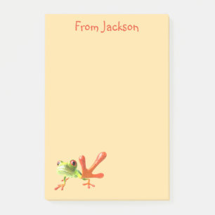 Boter Geel Groen & Oranje Kikker Post-it® Notes