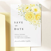 Boter Geel Ivoren Bloem Bruiloft Foto Save The Date