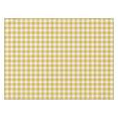 Boter Geel Klassiek Geruit Gingham Tafelkleed (Voorkant (Horizontaal))