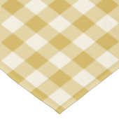 Boter Geel Klassiek Geruit Gingham Tafelkleed (Gekanteld)