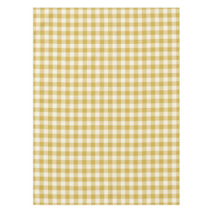 Boter Geel Klassiek Geruit Gingham Tafelkleed
