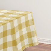 Boter Geel Klassiek Geruit Gingham Tafelkleed (Voorbeeld)