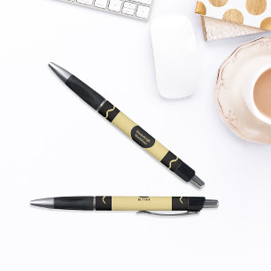Boter Geel Krijtje Wrap Monogram Naam Pen