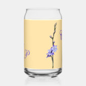 Boter Geel & Lila SunOrchid Bruiloft Blikvorm Glas (Links)