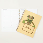 Boter Geel met Meerkleurig Patroon Hagedis Planner (Display)
