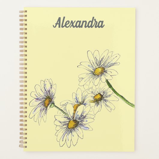 Boter Geel met naam of boodschap Planner (Voorkant)