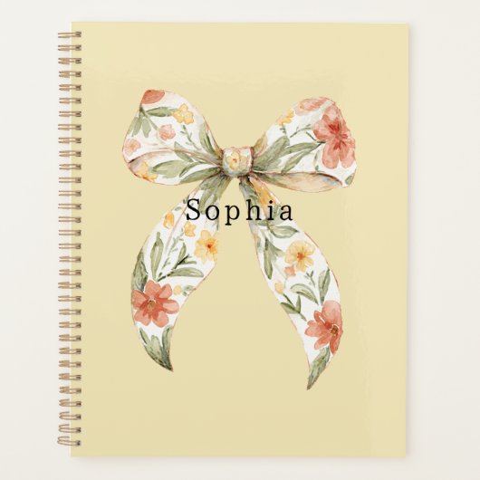 Boter Geel Rode Bloemenslinger Planner (Voorkant)