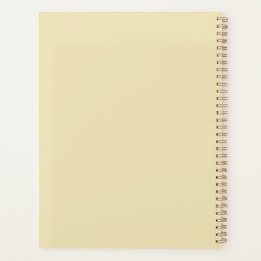 Boter Geel Rode Bloemenslinger Planner (Achterkant)