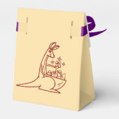 Boter Geel & Rood Australische Dieren Verjaardag Bedankdoosjes (Achterkant)