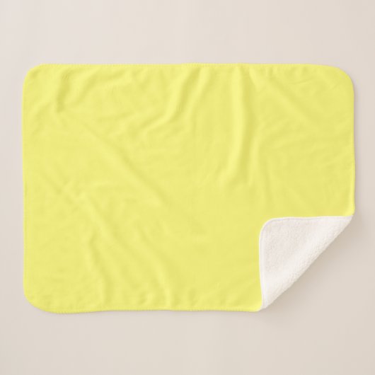 Boter Geel Sherpa Deken (Voorkant (horizontaal))