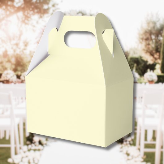 Boter Geel Stevige Kleur | Klassiek Elegant Bedankdoosjes