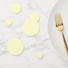 Boter Geel Stevige Kleur | Klassiek Elegant Confetti