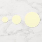 Boter Geel Stevige Kleur | Klassiek Elegant Confetti (Achterkanten)