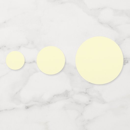 Boter Geel Stevige Kleur | Klassiek Elegant Confetti (Achterkanten)