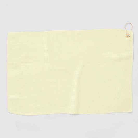 Boter Geel Stevige Kleur | Klassiek Elegant Golfhanddoek (Horizontaal)