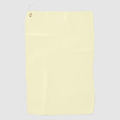 Boter Geel Stevige Kleur | Klassiek Elegant Golfhanddoek (Voorkant)