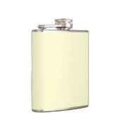 Boter Geel Stevige Kleur | Klassiek Elegant Heupfles (Rechts)