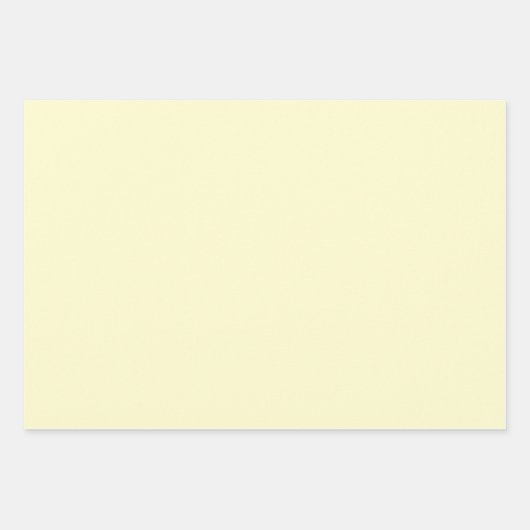 Boter Geel Stevige Kleur | Klassiek | Elegant Inpakpapier Vel (Voorkant 3)