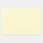 Boter Geel Stevige Kleur | Klassiek | Elegant Inpakpapier Vel (Voorkant)