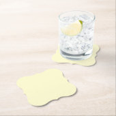 Boter Geel Stevige Kleur | Klassiek Elegant Kartonnen Onderzetters (Insitu)