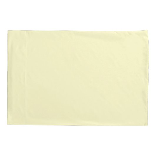 Boter Geel Stevige Kleur | Klassiek Elegant Kussensloop (Achterkant)