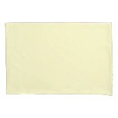 Boter Geel Stevige Kleur | Klassiek Elegant Kussensloop (Voorkant)