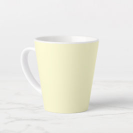Boter Geel Stevige Kleur | Klassiek Elegant Latte Mok