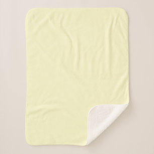 Boter Geel Stevige Kleur   Klassiek Elegant Sherpa Deken