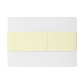 Boter Geel Stevige Kleur | Klassiek Elegant Uitnodigingen Wikkel (Achterkant Voorbeeld)