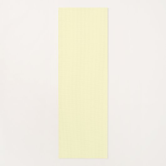 Boter Geel Stevige Kleur | Klassiek Elegant Yogamat (Voorkant)