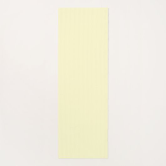 Boter Geel Stevige Kleur | Klassiek Elegant Yogamat (Achterkant)