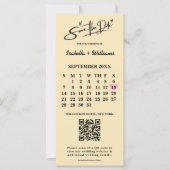 Boter Geel Trouwfoto QR-code Elegant (Voorkant)